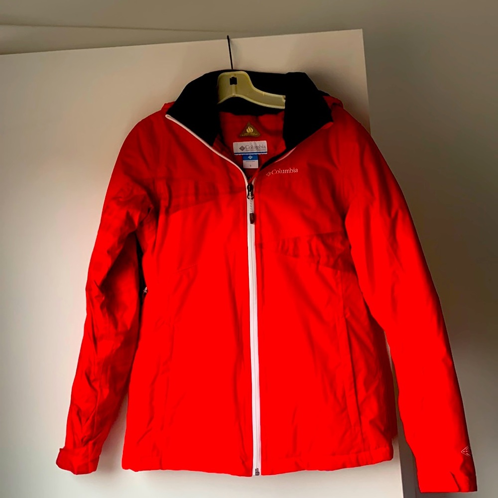 Columbia Ski Jacket Red/Gray, Ladies S New Condition